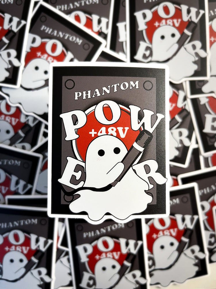 Phantom Power +48v Audio Sticker
