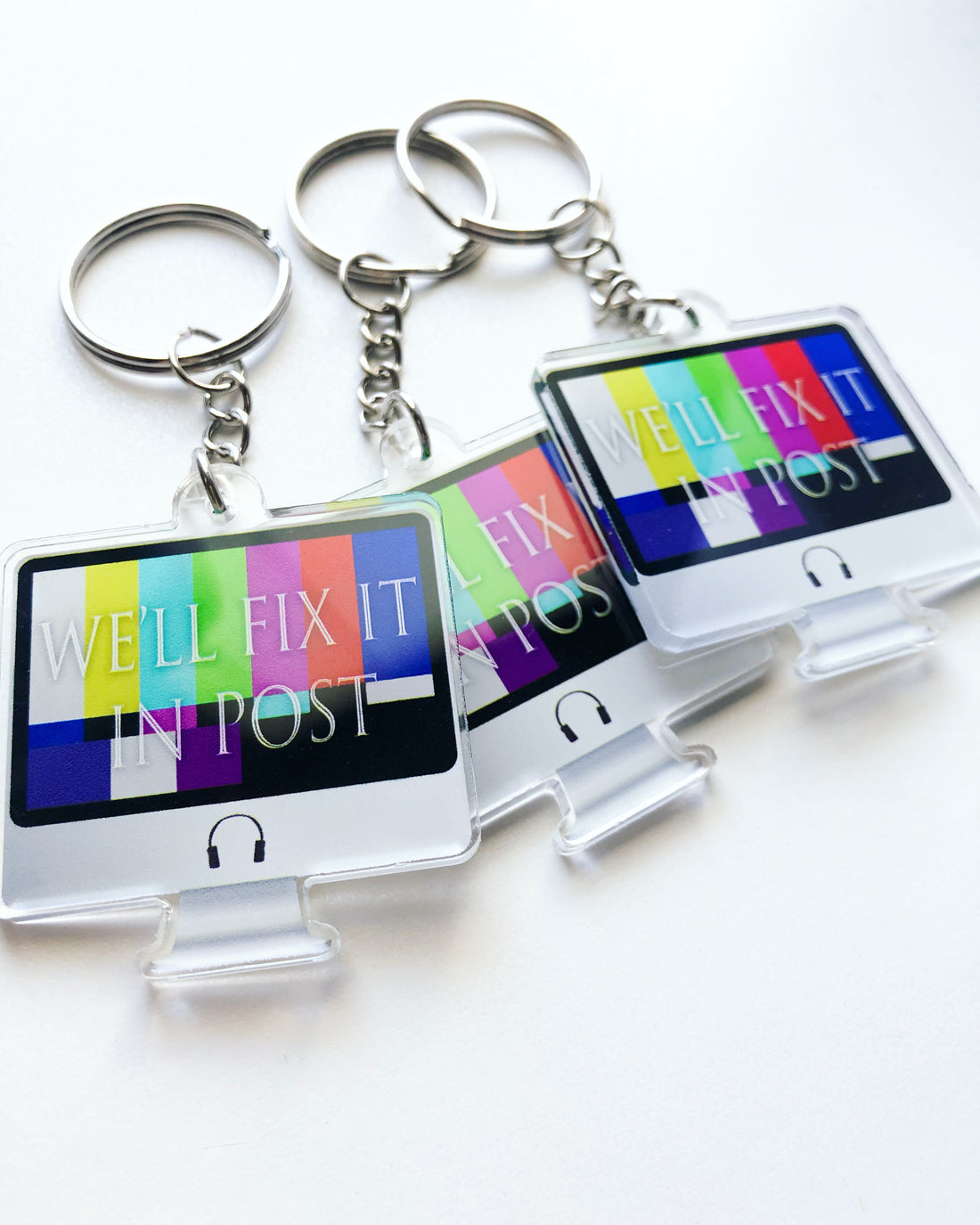 Audio Editing Keychain: We'll Fix It In Post – Command + S Apparel